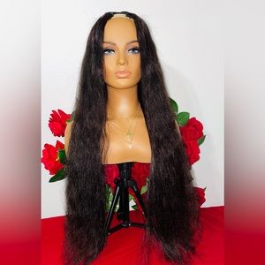 SOLD 🌹32” Raw Indian Human Hair Handstiched Upart Wig🌹